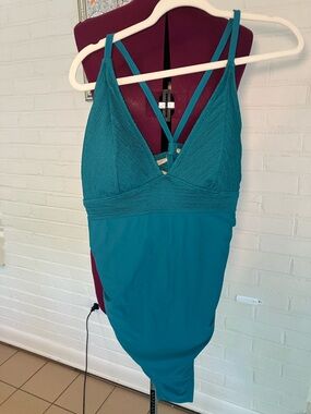 Kona Sol Teal One-Piece Swimsuit XL